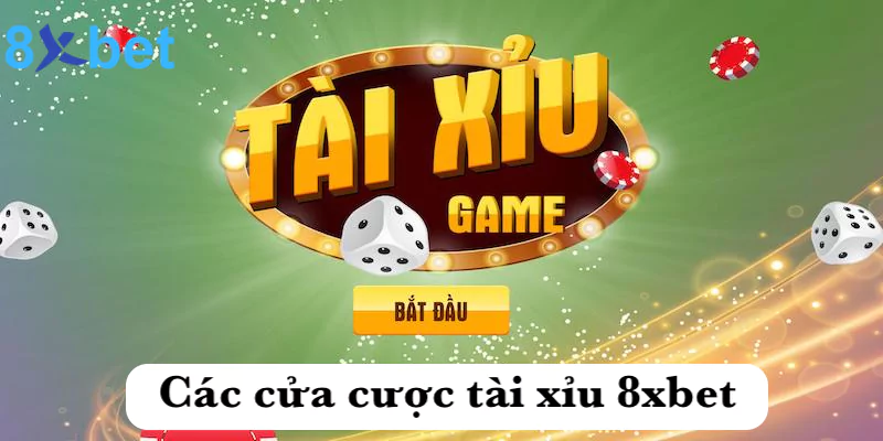 Tài xỉu 8xbet - Chơi casino chuyên nghiệp chuẩn quốc tế Các cửa cược tài xỉu của 8xbet