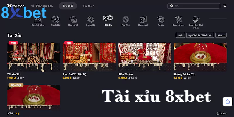 Tài xỉu 8xbet - Chơi casino chuyên nghiệp chuẩn quốc tế Tài xỉu 8xbet