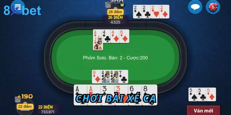 Tá Lả Online tại 8Xbet - Đánh bài mọi lúc mọi nơi cực đã Chơi bài xé cạ